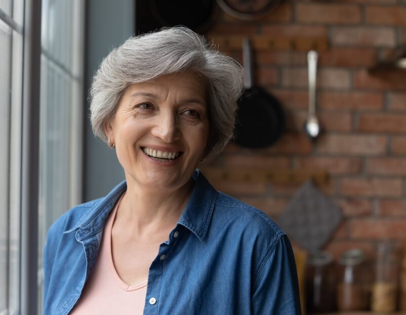 Smiling older woman