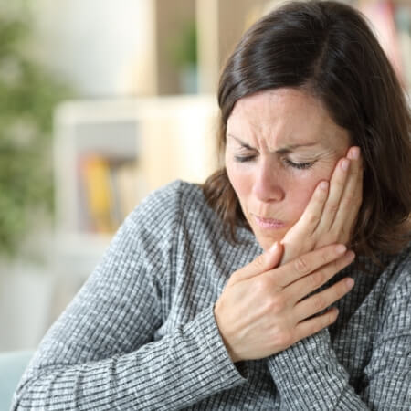 Woman experiencing pain